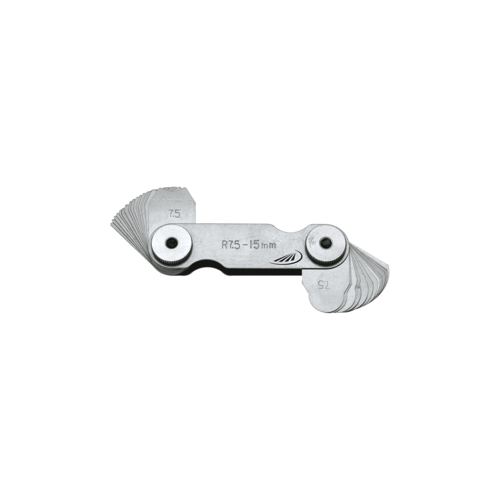 Helios-Preisser Radienschablone, INOX, 15 Blatt 15,5 - 25,0 mm