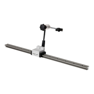 Helios-Preisser Support de mesure avec rail de guidage pour appareil de contrôle d’arbre Comfort