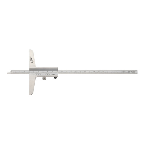 Helios-Preisser Tiefenmessschieber m.gerader Messstange RCr. 1/20 8x3 300x100 mm