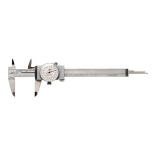 Helios-Preisser Uhrmessschieber RCr Zeige rumdr= 2mm 1/50 200x40 mm