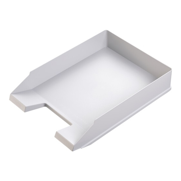 helit Briefablage f.DIN A4-C4 Ku.lichtgrau H67xB245xT347mm m.Greifzone u.Schriftfeld