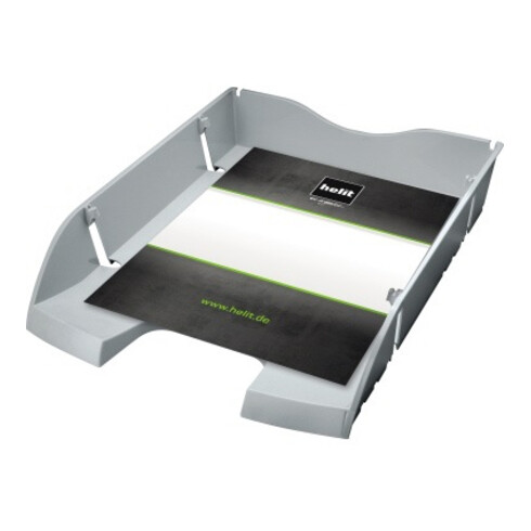 helit Briefablage Greenlogic H2363582 DIN A4-C4 PET l.gr