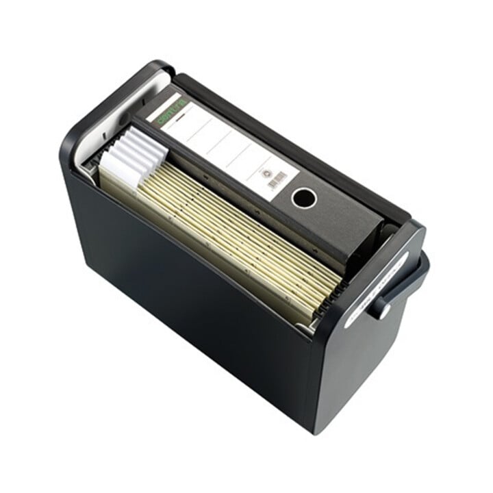 helit Hängebox H6110195 DIN A4 max. 25Mappen PS schwarz
