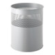 helit Papierkorb H2515787 26x31,5cm 15l rund Metall aluminiumgrau-1