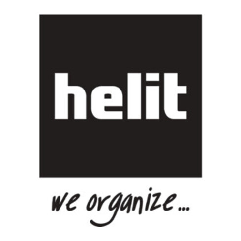 helit Porte-brochures H540×I169×P80mm 1/3 DIN A4 vertical argenté