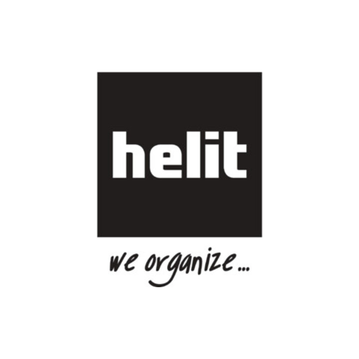 helit Porte-brochures H540×I169×P80mm 1/3 DIN A4 vertical argenté