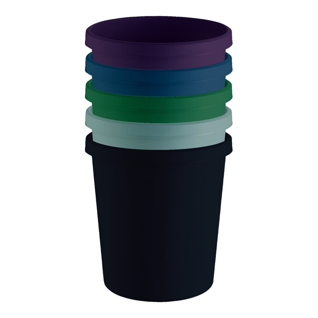 helit Poubelle 18 l verte 331 mm matière recyclée K