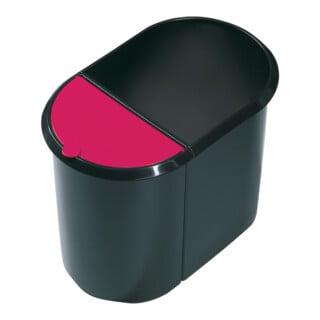 helit Poubelle Duo-System noir/rouge