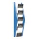 helit Prospekthalter H540xB169xT80mm 1/3 DIN A4 hoch blau-1