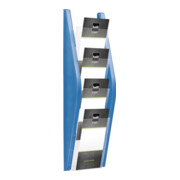 helit Prospekthalter H540xB169xT80mm 1/3 DIN A4 hoch blau-1