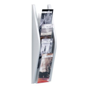 helit Prospekthalter H540xB169xT80mm 1/3 DIN A4 hoch silber