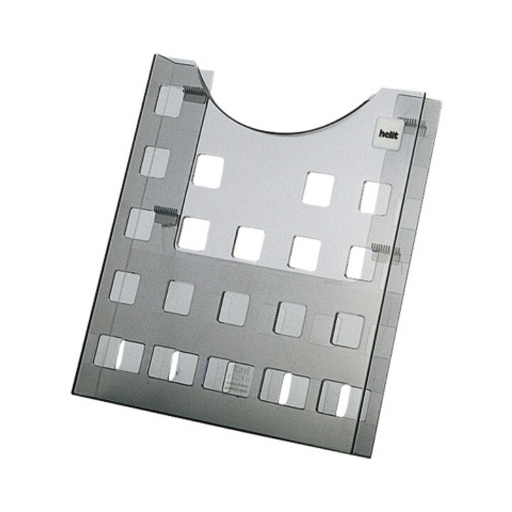 helit Prospekthalter H6102508 DIN A4 grau transparent