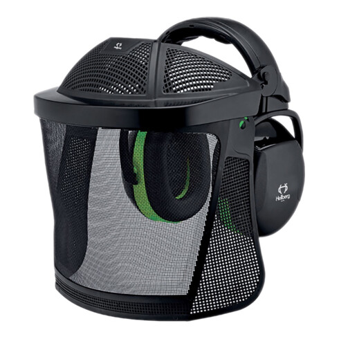HELLBERG Set de protection de tête avec coques, grille en nylon