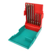 Heller 4POWER Forets à percussion SDS-plus, set 7 pcs Ø 5/6/6/8/8/10/12 mm