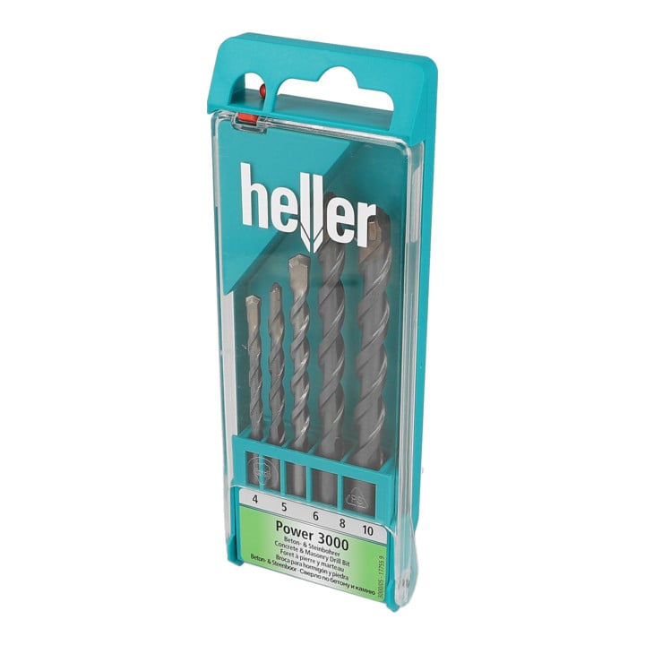 Heller Betonbohrer-Satz mit Stein und Stahlbohrer 5-teilig 4-10mm