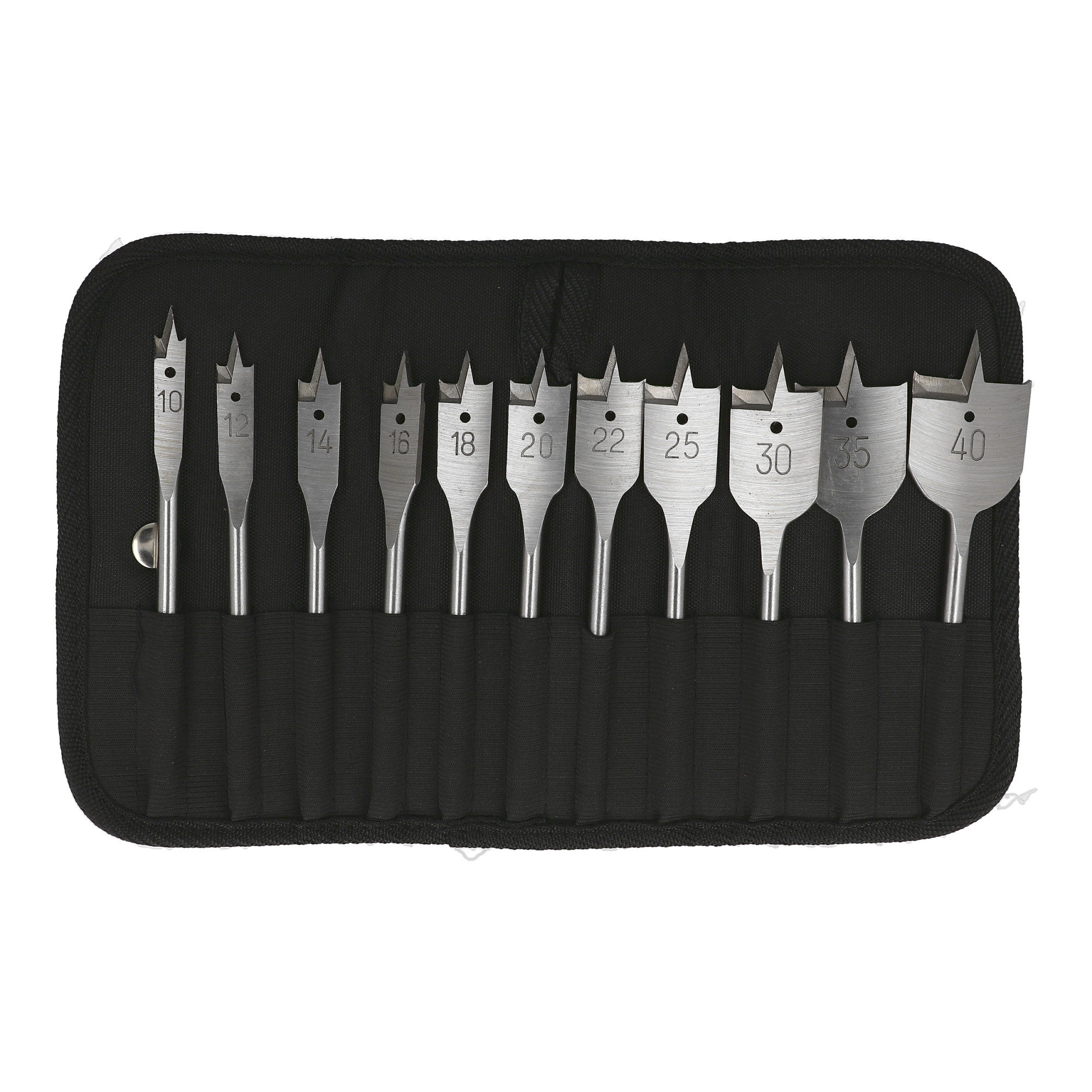 Heller CV-Flachfräsbohrer-Quickbit Set 11-teilig 10-40mm