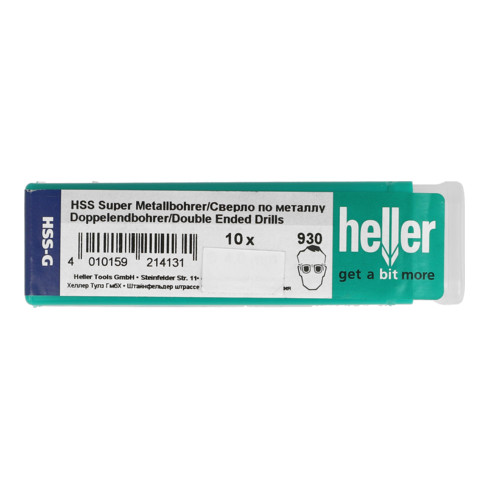 Heller HSS-G Super-Doppelendbohrer Durchmesser 4,1 x 14/55 mm