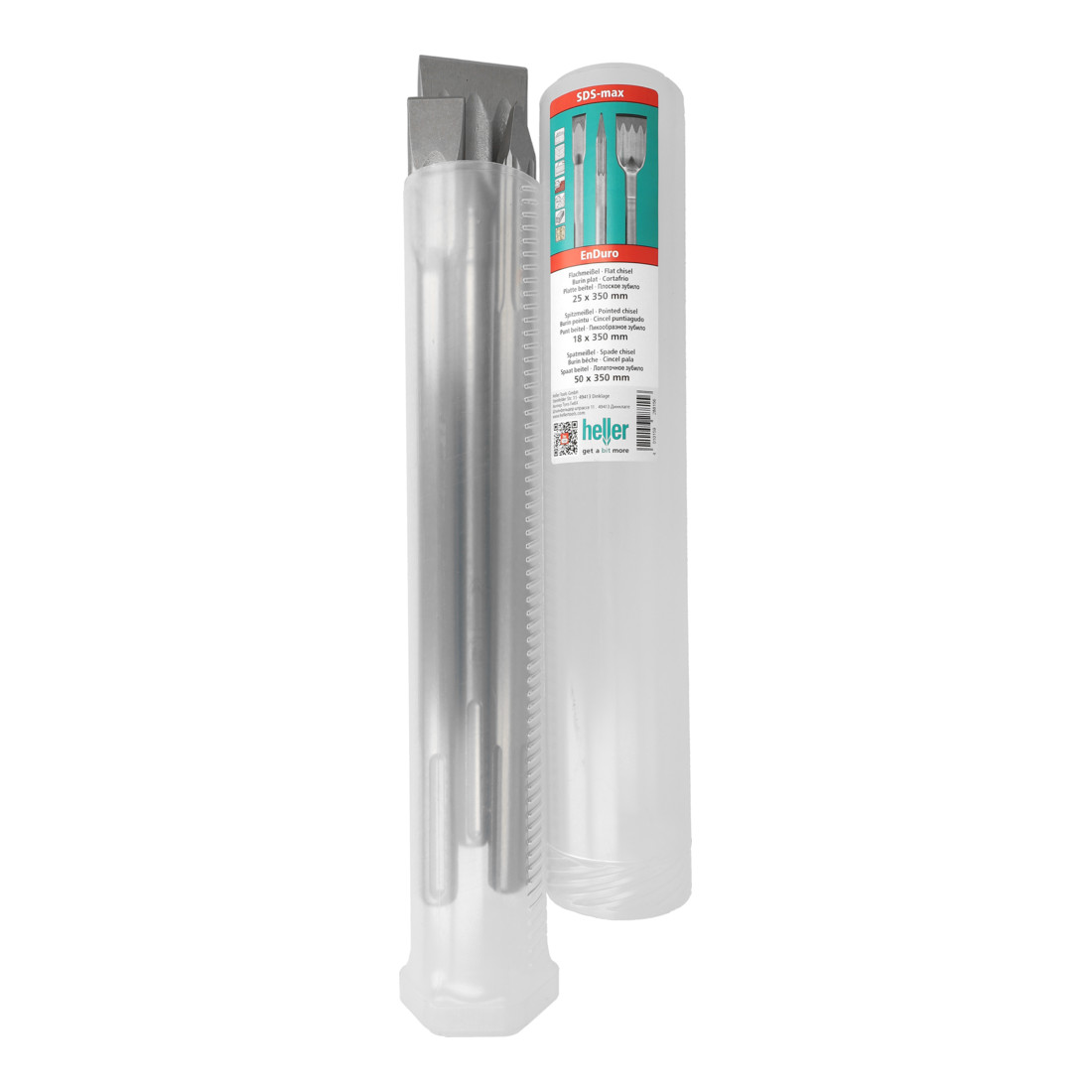 Heller SDS-max Power Meißel Satz Spitz-/Flach-/Spatmeißel