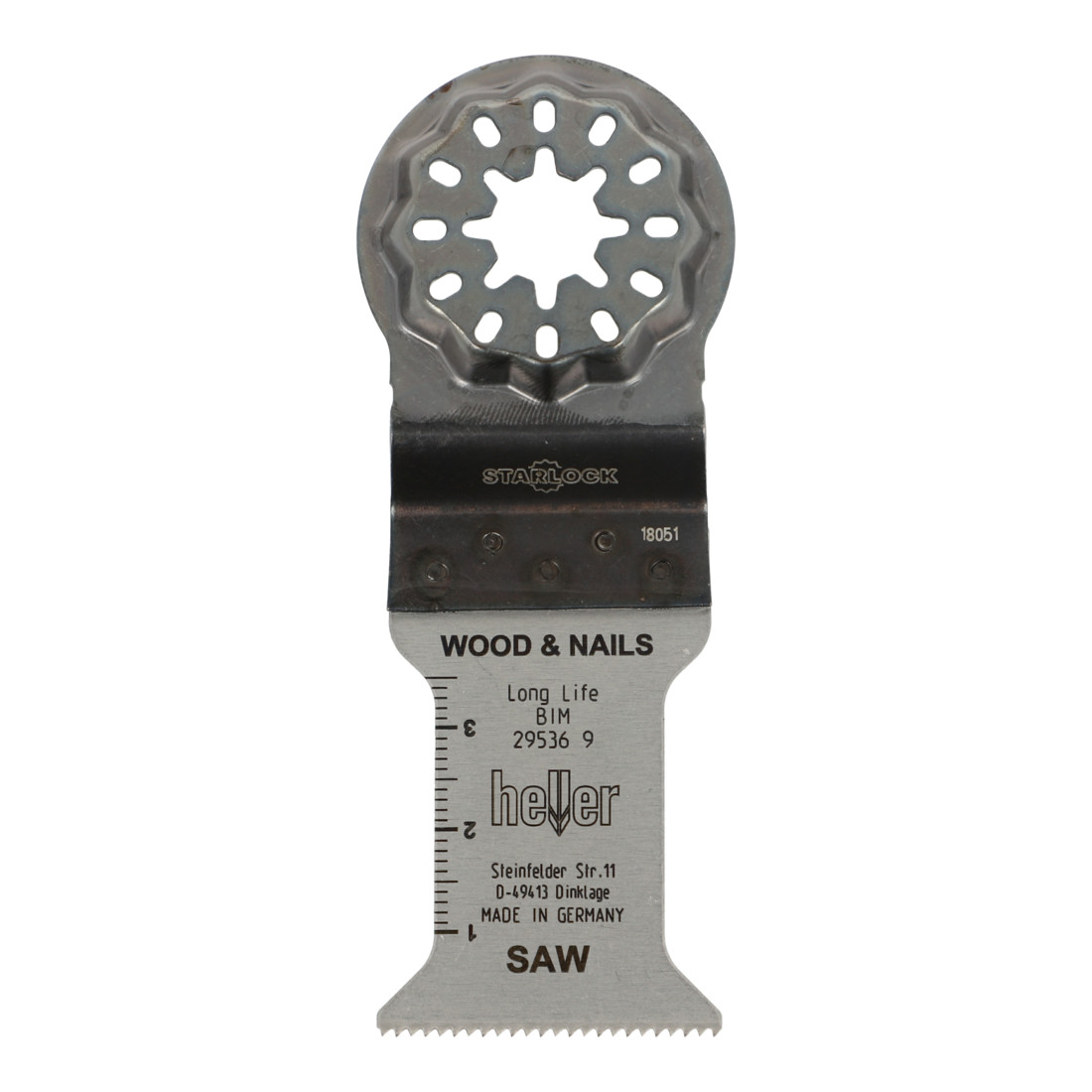 Scie à bois et à ongles Heller Starlock Blades BIM, 50 x 35 mm