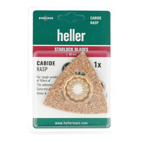Heller Starlock Blades Hartmetall Delta-Raspel, 80 mm