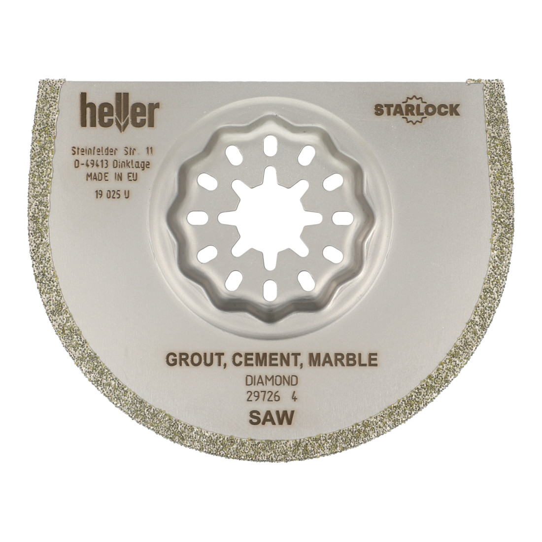 Lame de scie diamantée Heller Starlock Blades, par ex. pour le marbre ou le ciment à joints, 75 x 2.2 mm