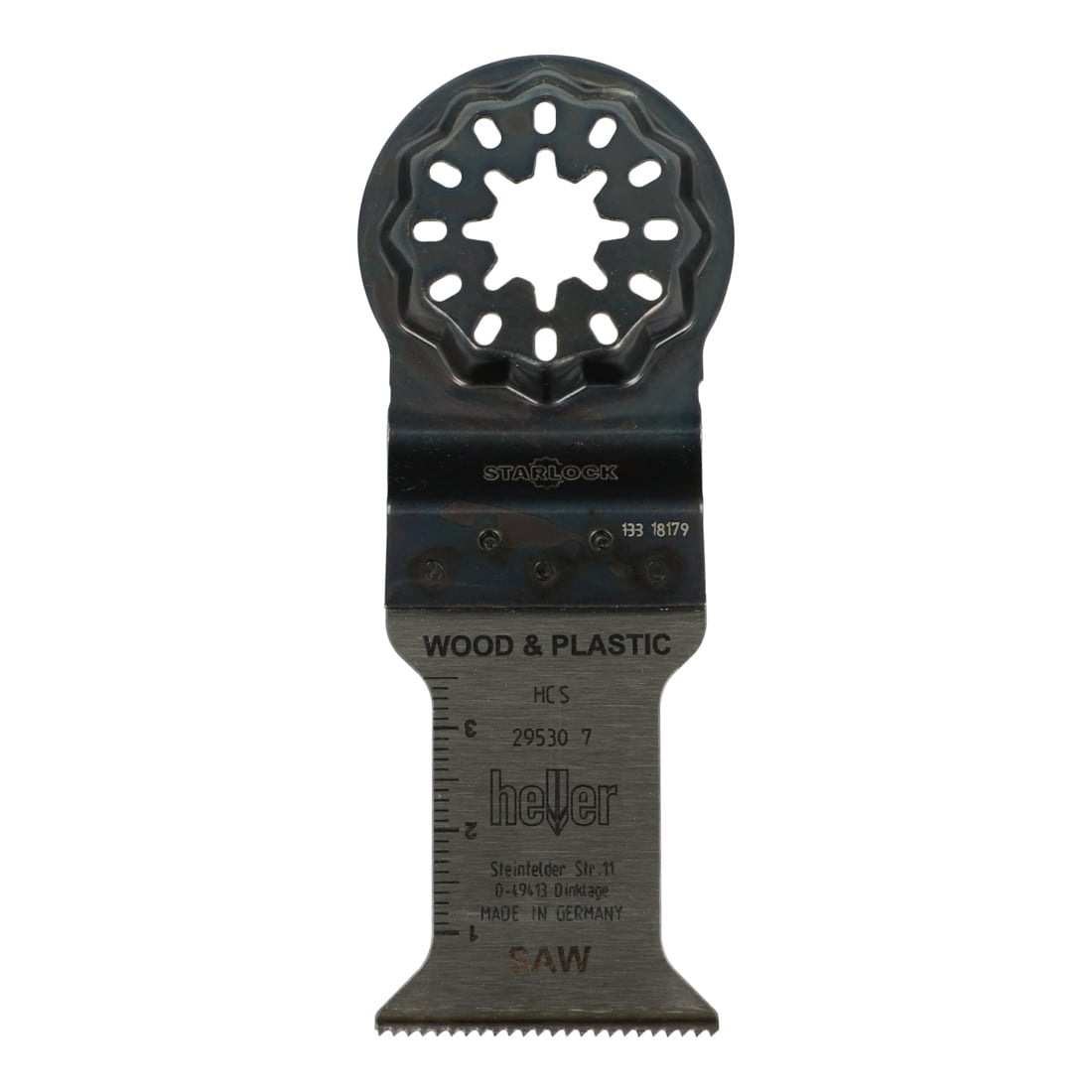 Jeu de lames de scie pour bois et plastique Heller Starlock Blades, 50 pcs., HCS, 50 x 35 mm
