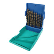 Heller Tools HSS-Co Cobalt-Edelstahlbohrer DIN 338 RN, CYL,  Satz 19-teilig Ø 1/1,5/2/2,5/3,8,5/9/9,5/10-3
