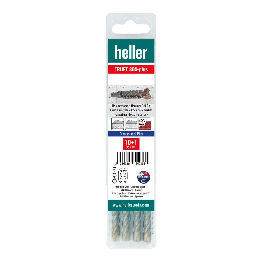 Heller Tools Trijet SDS-plus Hammerbohrer