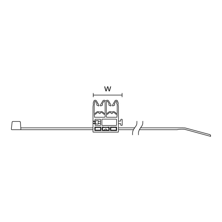 Hellermann Tyton Befestigungselement für Solarkabel QGDHC5.2-8.0M-PA11BK