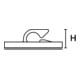 Hellermann Tyton Befestigungssockel RB8-PA66-NA-C1 selbstklebend flach