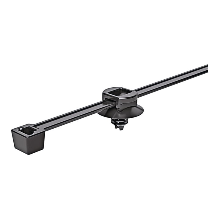 Hellermann Tyton Collier de fixation T30RFT5-MC1-BKGY-D1