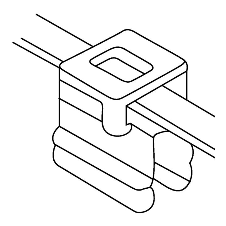 Hellermann Tyton Collier de fixation T50ROSEC4B