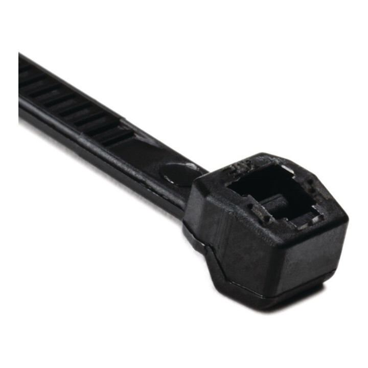 Hellermann Tyton Collier de serrage extérieur denté T30ROS-HS-BK-C1
