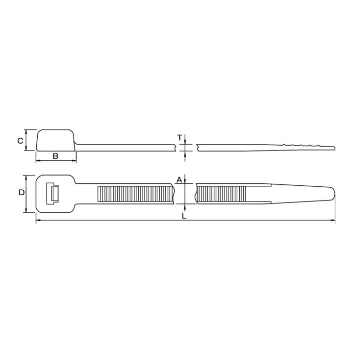 Hellermann Tyton Collier de serrage LK5-W-BK 13,0 x 540 mm noir