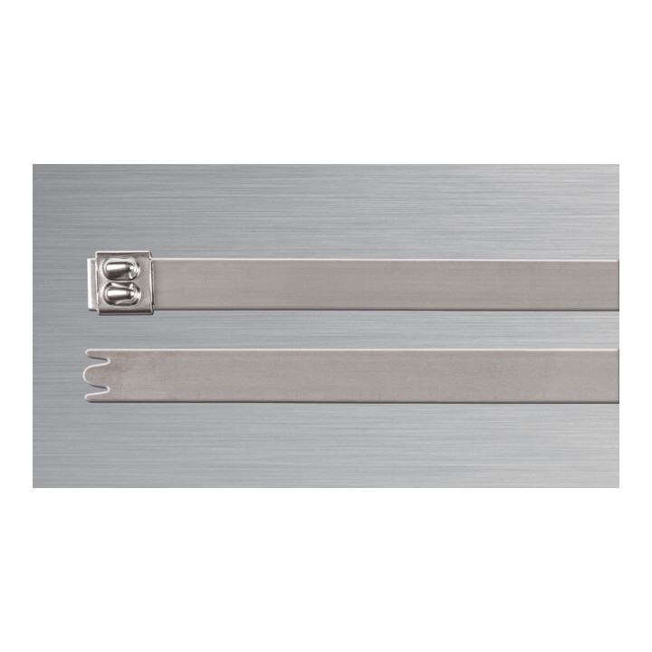 Hellermann Tyton Colliers de serrage en acier inoxydable MBT27S 685 x 4,6 mm SS316 ML 100