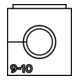 Hellermann Tyton Douille simple VarioPlate VP-S_9-10 9-10 mm