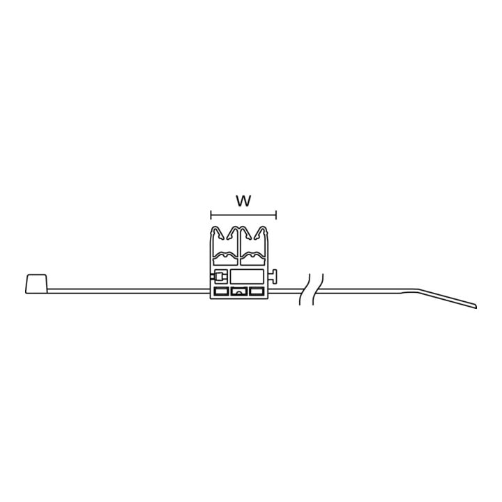 Hellermann Tyton Éléments de fixation pour câble solaire QGDHC5.2-8.0M-PA11BK