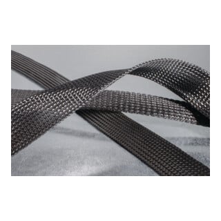 Hellermann Tyton Geflechtschlauch Polyester HLB35 BK 10m schwarz