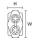 Hellermann Tyton Gel-Kabelgarnitur V32.5 P1 PA66V0BK10 Relilight