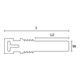 Hellermann Tyton Kennzeichnungsschilder TAGPU12X74LOOP 12 x 74mm PUR blau