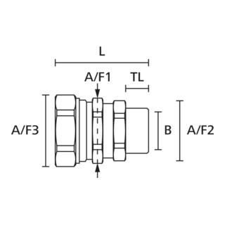 Hellermann Tyton Kompressionsverschraubung PSRSC32-SMC-M32 drehbar