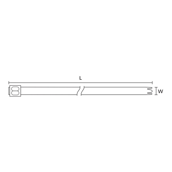 Hellermann Tyton Metallkabelbinder MBT14H-316-SS-NA-L1