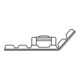Hellermann Tyton Socle adhésif flexible FMB4APT-A-BK