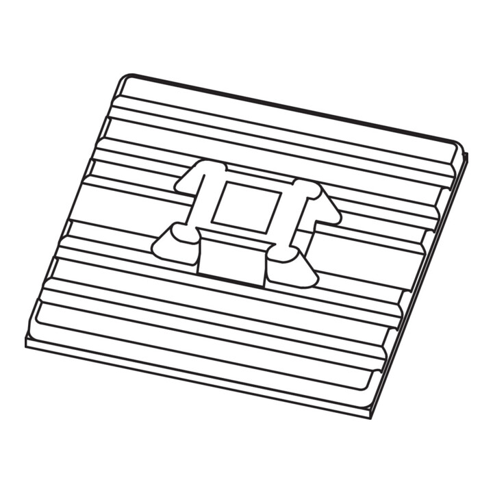 Hellermann Tyton Socle adhésif flexible FMB4APT-A-BK