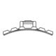 Hellermann Tyton Support adhésif flexible FMB4APT-A-PA66HS-BK 28x28mm noir