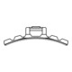 Hellermann Tyton Support adhésif FMB4APT-A-PA66HS-WH 28 x 28 mm blanc