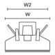 Hellermann Tyton Support de câble plat FKH25A-HIR-BK-C1 31 mm noir