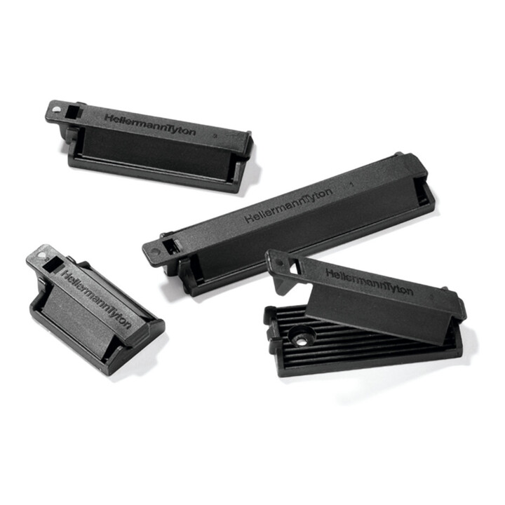 Hellermann Tyton Support de câble plat FKH25A-HIR-BK-C1 31 mm noir
