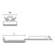 Hellermann Tyton Support de câble ruban plat FKH50A-HIR-BK-C1 56,5 mm noir