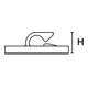 Hellermann Tyton Support de fixation RB8-PA66-NA-C1 autocollant plat